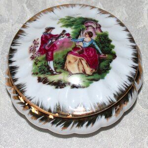 Gorgeous Antique Limoges-Style Trinket Box